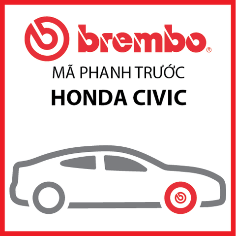 Má phanh trước Honda Civic