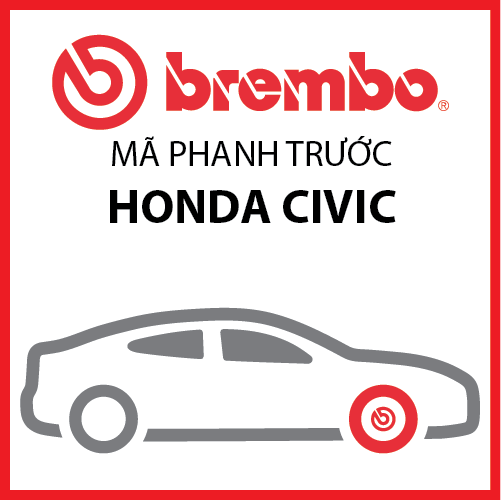 Má phanh trước Honda Civic