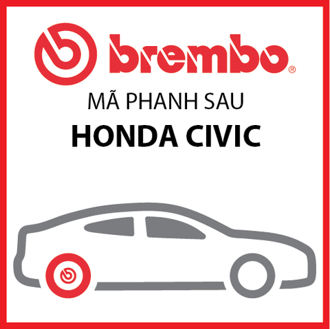 Má phanh sau Honda Civic