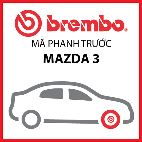 Má phanh trước Mazda 3