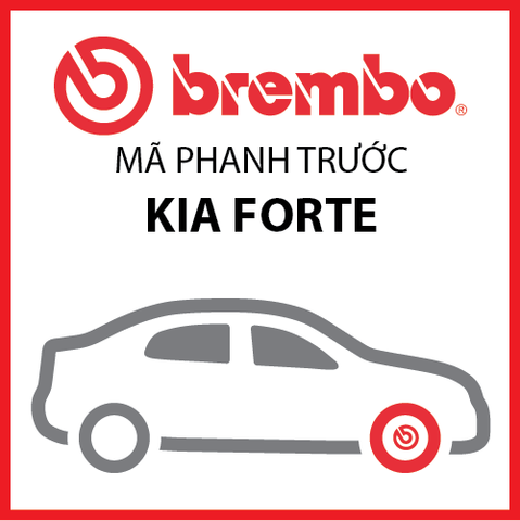 Má phanh trước KIA Forte