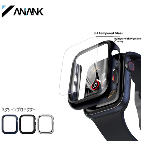  Miếng Dán Cường Lực Kèm Khung Ốp ANANK Cho Apple Watch 41/45Mm 