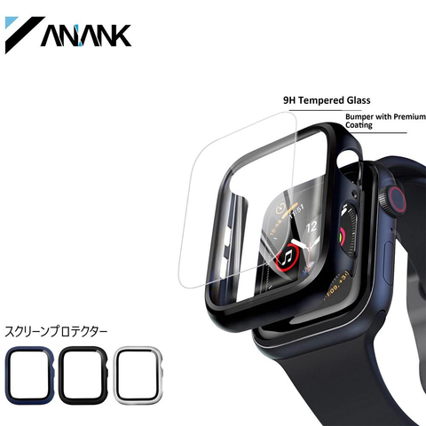  Miếng dán cường lực kèm khung ốp ANANK cho Apple watch 38/40/42/44mm 