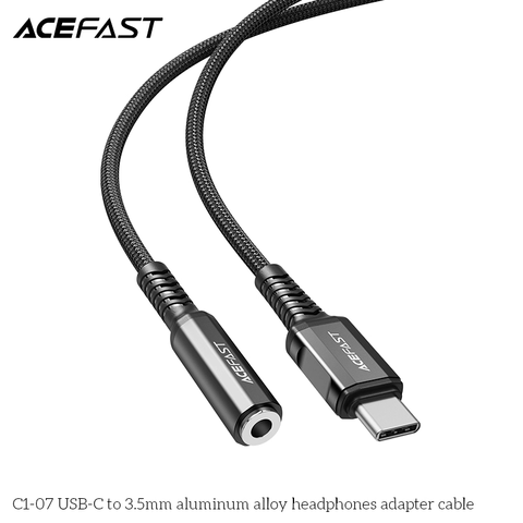  Dây Cáp chuyển âm thanh ACEFAST USB-C to 3.5mm (0.18m) - C1-07 