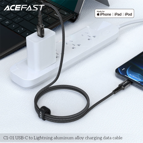  Dây Cáp ACEFAST Type C to Lightning (1.2m) - C1-01 