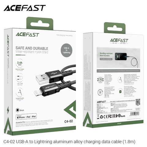  Dây Cáp ACEFAST Lightning (1.8m) - C4-02 