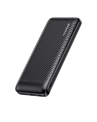 Pin dự phòng có dây Innostyle Powersmart+ PD 20W 10000 MAH 3 Cổng Vân Carbon
