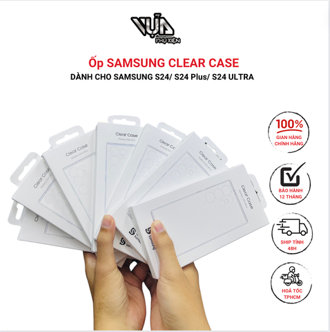  Ốp Lưng Clear case Dành Cho Samsung S24 Ultra chính hãng 