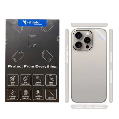 Miếng Dán Full Mặt Lưng V-SHIELD Film PPF Cao Cấp Cho iPhone 15 Series