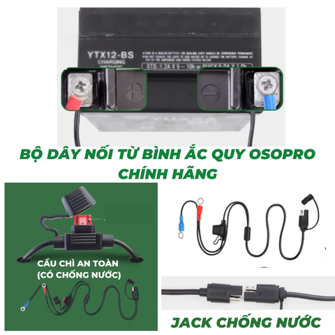 Bộ sạc USB -TYPE C OSOPRO chính hãng (sạc nhanh 12W)