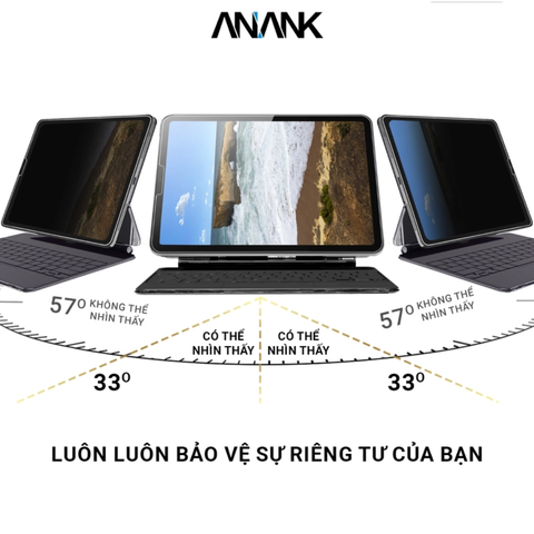  Miếng dán cường lực ANANK 3D chống nhìn trộm cho iPad 