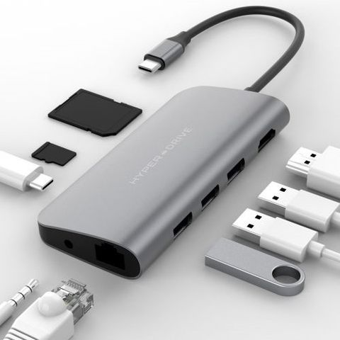  Cổng chuyển Hyper Drive Power 9-IN-1 USB-C Hub 