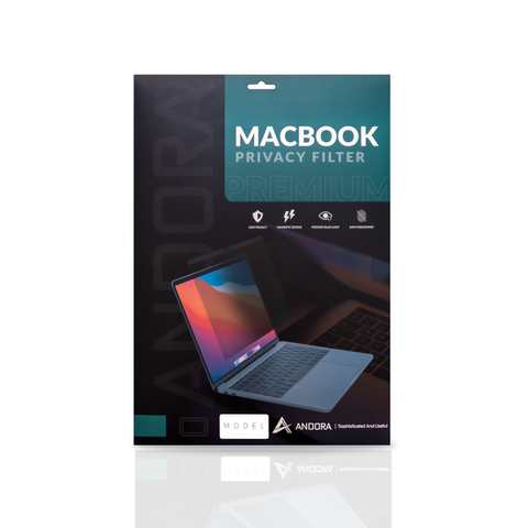 Miếng dán màn hình ANDORA chống nhìn trộm từ tính Macbook (Có che Camera)