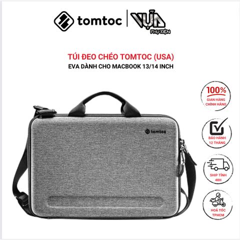  TÚI ĐEO CHÉO CHỐNG VA ĐẬP TOMTOC (USA) EVA Dành Cho MACBOOK 13/14 Inch 