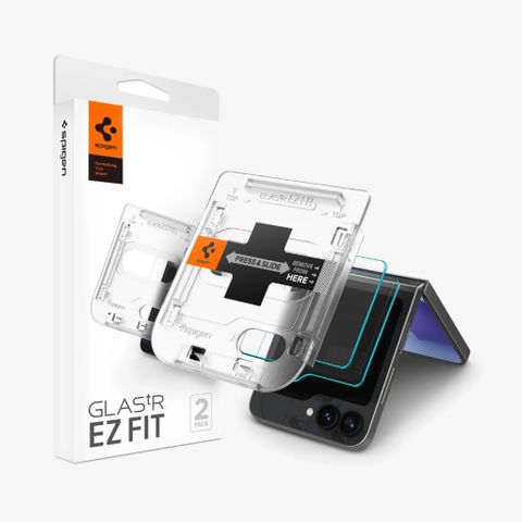 Kính cường lực màn hình ngoài SPIGEN GLAS.TR EZ FIT cho Samsung Galaxy Z Flip 6