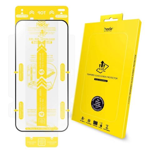 Kính Cường Lực HODA trong suốt có viền đen cho iPhone 14 Series