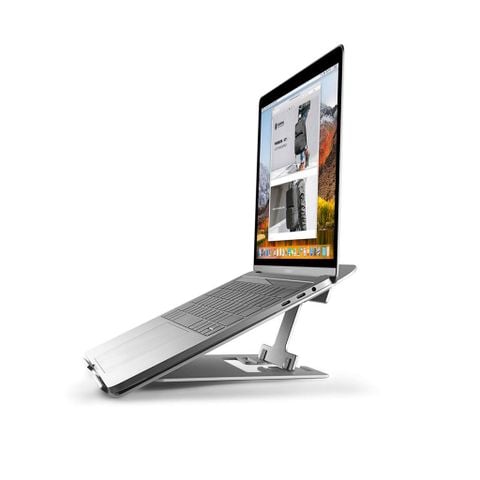  ĐẾ TẢN NHIỆT CƠ ĐỘNG TOMTOC (USA) ALUMIUM FOLDABLE Dành  IPAD/MACBOOK & ANOTHER TABLET/LAPTOP 11/15.6 Inch 