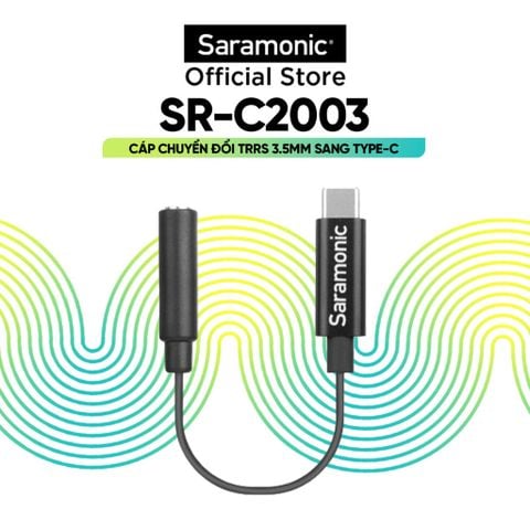 Cáp Jack Chuyển Đổi 3.5mm TRS sang Type-C Saramonic SR-C2003
