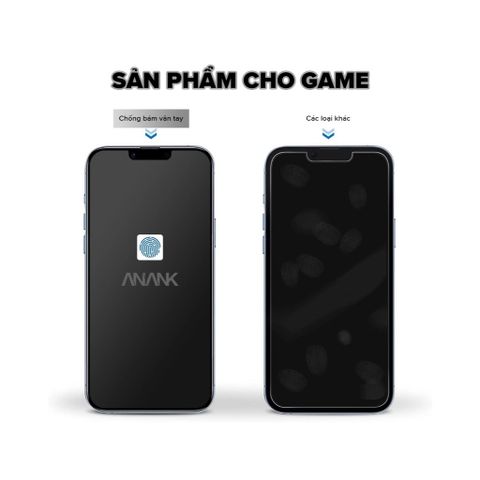 Kính Cường Lực Chống Bám Vân Tay Viền Đen Anank Dành Cho iPhone 11 Series