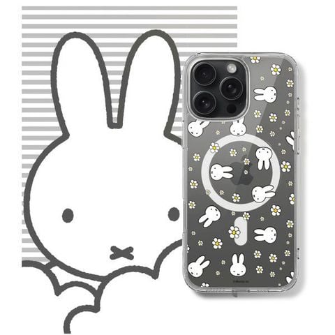 Ốp lưng Mipow Collab Miffy Flowers Magnetic dành cho iPhone 16 Series