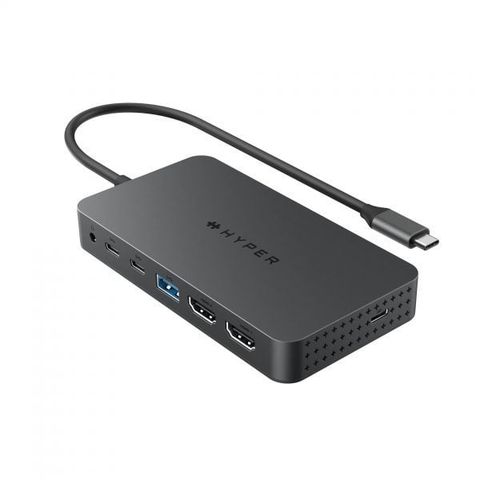  Cổng Chuyển Hyperdrive Next Dual 4K Hdmi 7 Port Usb-C Xuất 2 Màn Hình Độc Lập  Dành Cho Macbook M1/M2/M3 