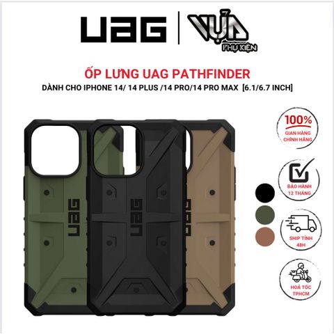  Ốp Lưng Cho IPHONE 14/ 14 PRO/ 14 PLUS /14 PRO MAX UAG PATHFINDER chống va đập và bảo vệ xung quanh viền 