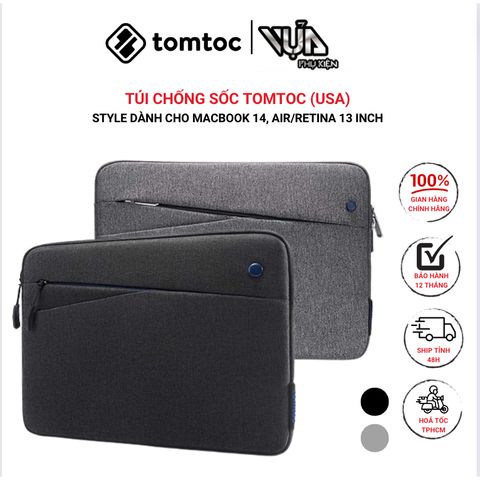  TÚI CHỐNG SỐC TOMTOC (USA) STYLE Dành Cho MACBOOK 13/14 Inch 