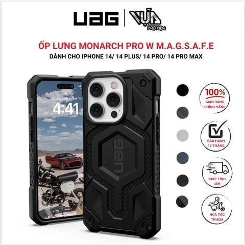  ỐP LƯNG MONARCH PRO W M.A.G.S.A.F.E DÀNH CHO IPHONE 14/ 14 PLUS/ 14 PRO/ 14 PRO MAX 