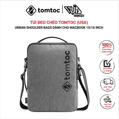  TÚI ĐEO CHÉO TOMTOC (USA) URBAN SHOULDER BAGS Dành Cho MACBOOK 15/16 Inch, ULTRABOOK 15 Inch 