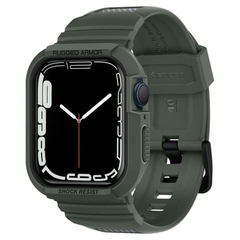  DÂY ĐEO KIÊM ỐP LƯNG SPIGEN RUGGED ARMOR PRO Dành Cho APPLE WATCH 8/7(45MM)/SE/6/5/4 (44MM) 