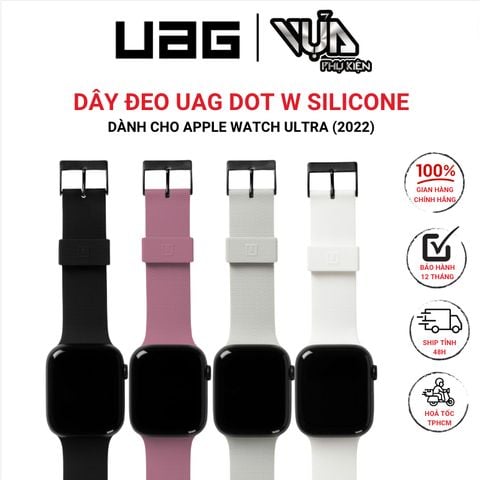  Dây Đồng Hồ Cho APPLE WATCH ULTRA (2022) UAG DOT W SILICONE cảm ứng mềm, kháng khuẩn 