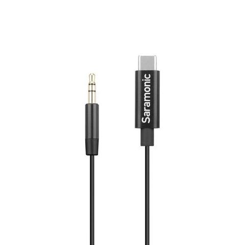 Cáp Jack Chuyển Đổi 3.5Mm Trs Sang Type-C Saramonic C2001 - Kết Nối Micro Với Thiết Bị Di Động - Hàng Chính Hãng