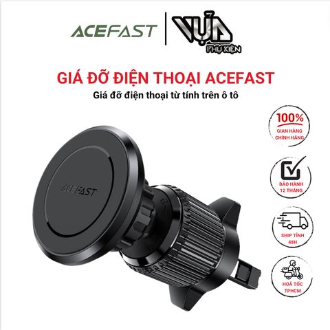  Giá đỡ điện thoại từ tính trên ô tô ACEFAST nâng cấp theo chuẩn quân đội, cố định giá đỡ ở lỗ thông gió dù 