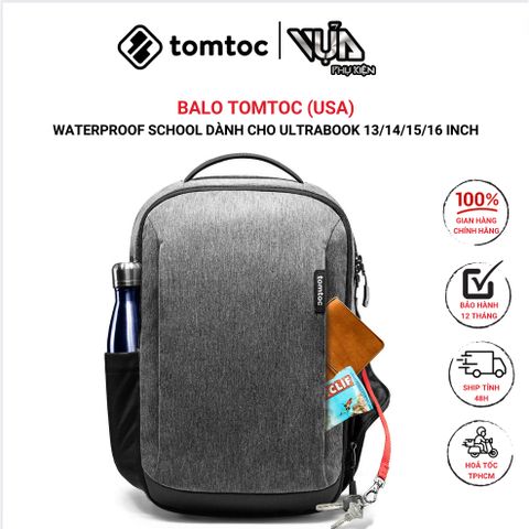  BALO TOMTOC (USA) WATERPROOF SCHOOL Dành Cho ULTRABOOK 13/14/15/16 