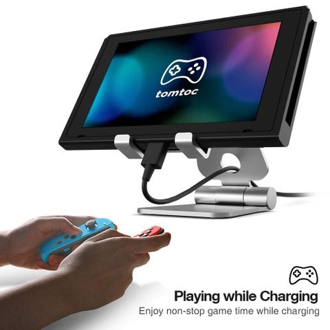  GIÁ ĐỠ TOMTOC (USA) ALUMIUM ĐA GÓC DÀNH CHO NINTENDO SWITCH/IPAD MINI/IPHONE/SMARTPHONE 