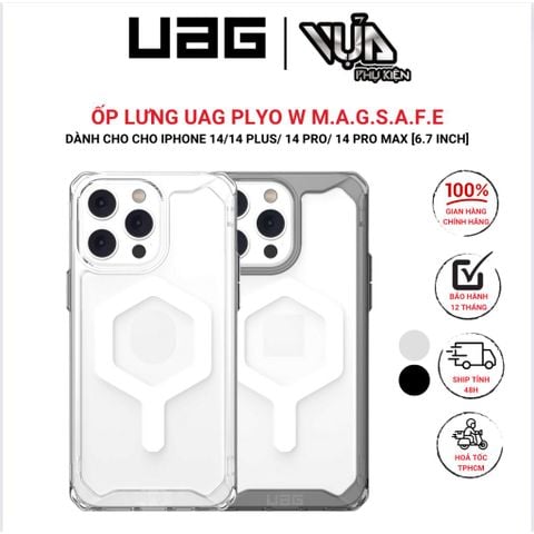  Ốp Lưng Cho IPHONE 14/ IPHONE 14 PLUS/ IPHONE 14 PRO/ IPHONE 14 PRO MAX UAG PLYO W SẠC TỪ TÍNH BÁM DÍNH ch 