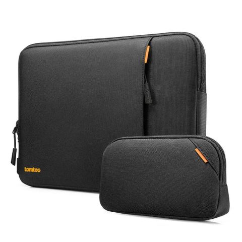  TÚI CHỐNG SỐC TOMTOC (USA) 360* PROTECTIVE KÈM TÚI PHỤ KIỆN Dành CHO MACBOOK PRO 13/14 Inch 