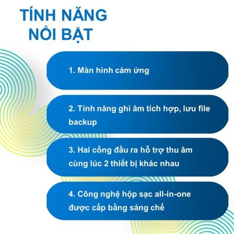 Mic Thu Âm Không Dây SARAMONIC BlinkMe B2 - Màn Hình Cảm Ứng