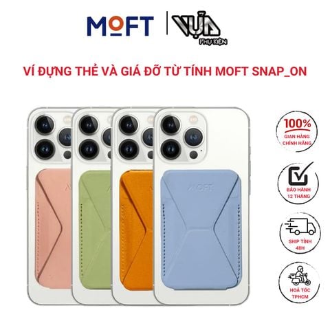  Ví đựng thẻ và giá đỡ từ tính MOFT SNAP_ON cho điện thoại tiện lợi nhỏ gọn 