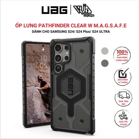  Ốp lưng UAG PATHFINDER CLEAR Magsafe cho SAMSUNG GALAXY S24/ S24 Plus/ S24 ULTRA 