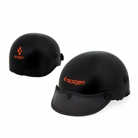 Nón bảo hiểm cao cấp nửa đầu 1/2 SPIGEN Đen