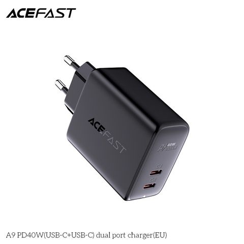 Củ Sạc ACEFAST PD3.0 40W 2 cổng USB-C (EU) - A9
