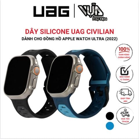  Dây Sillicon Cho APPLE WATCH ULTRA (2022) UAG CIVILIAN chống thấm nước và mồ hôi 