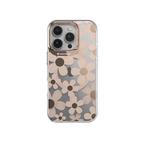 Ốp lưng Switcheasy Fleur M 3D Patterned Shockproof dành cho iPhone 16 Series