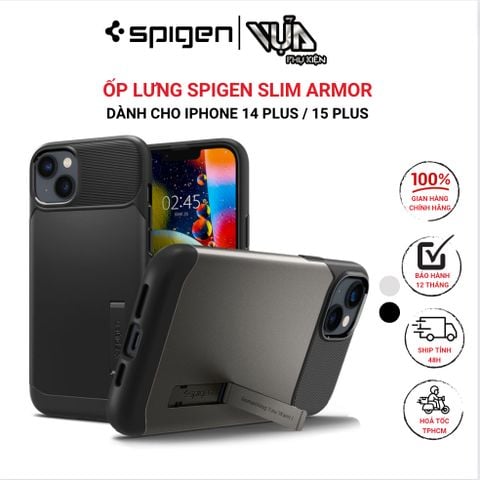  ỐP LƯNG  DÀNH CHO IPHONE 14 PLUS / 15 PLUS SPIGEN SLIM ARMOR 