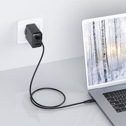  Củ Sạc ACEFAST PD3.0 65W 3 cổng USB-C+USB-C+USB-A (EU) -A13 Tương thích và có thể sạc cùng lúc nhiều thiết bị 