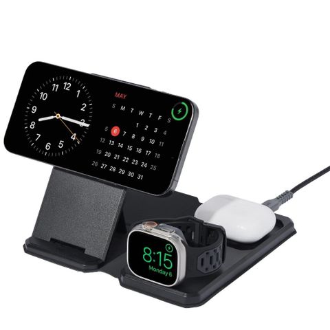 Bộ Đế Sạc Travel UAG 3 trong 1 | Sạc Nhanh Không Dây Từ Tính