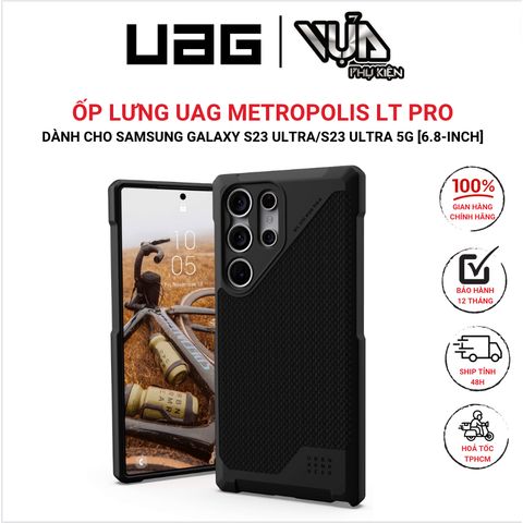  Ốp Lưng Cho SAMSUNG GALAXY S23 ULTRA/S23 ULTRA 5G [6.8-INCH] UAG METROPOLIS LT PRO hấp thụ va đập 