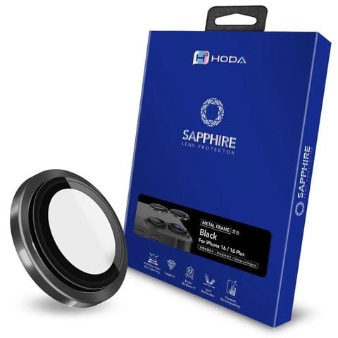Kính Bảo Vệ Camera Lens Hoda Sapphire Cho iPhone 16/ 16 Plus