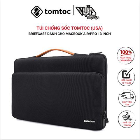  TÚI XÁCH CHỐNG SỐC TOMTOC (USA) BRIEFCASE Dành Cho MACBOOK AIR/PRO 13 Inch 